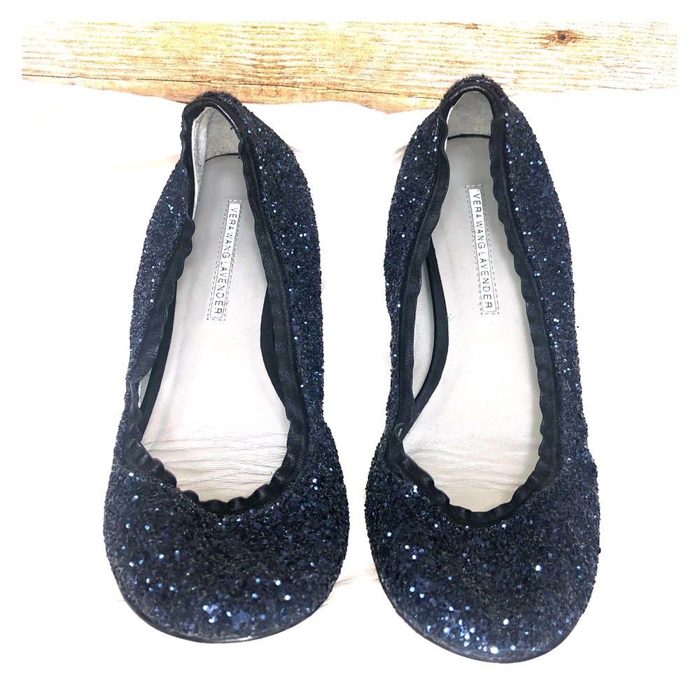 Vera wang lavender Sequin flats